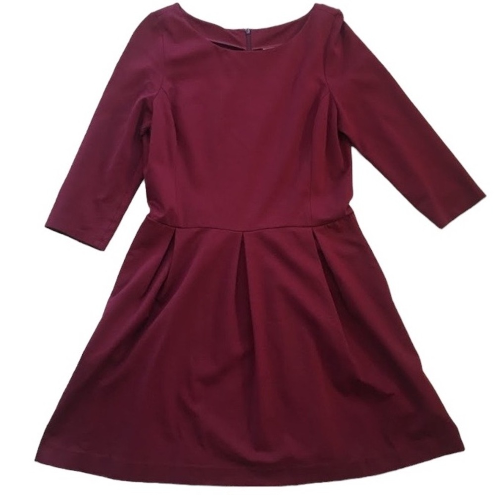BANANA REPUBLIC Ponte Fit & Flare Skater Cocktail Dress With Pockets size 4 - Picture 6 of 13